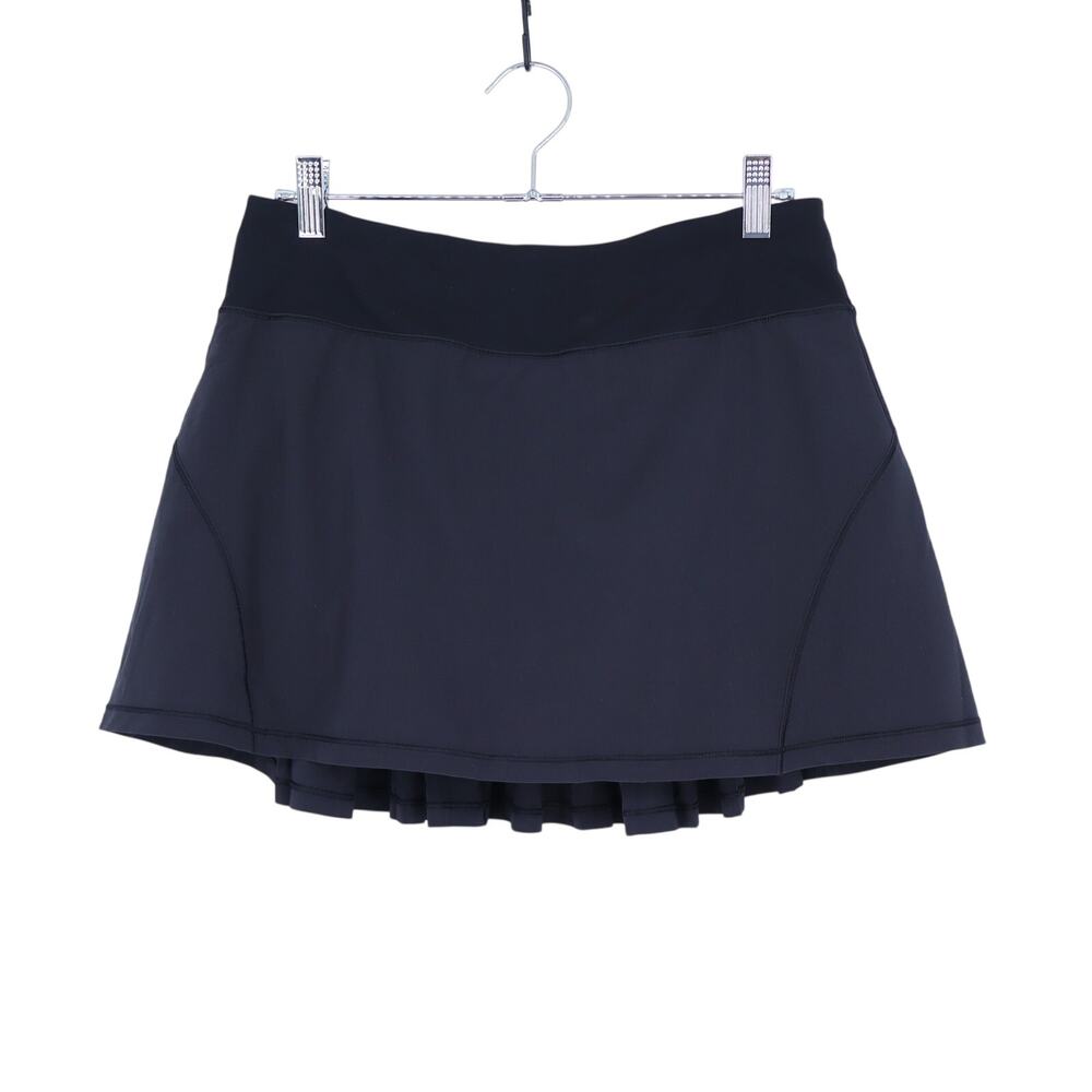 Lululemon Circuit Breaker Skirt Black Pleated Activewear Tennis Skort Women's 6